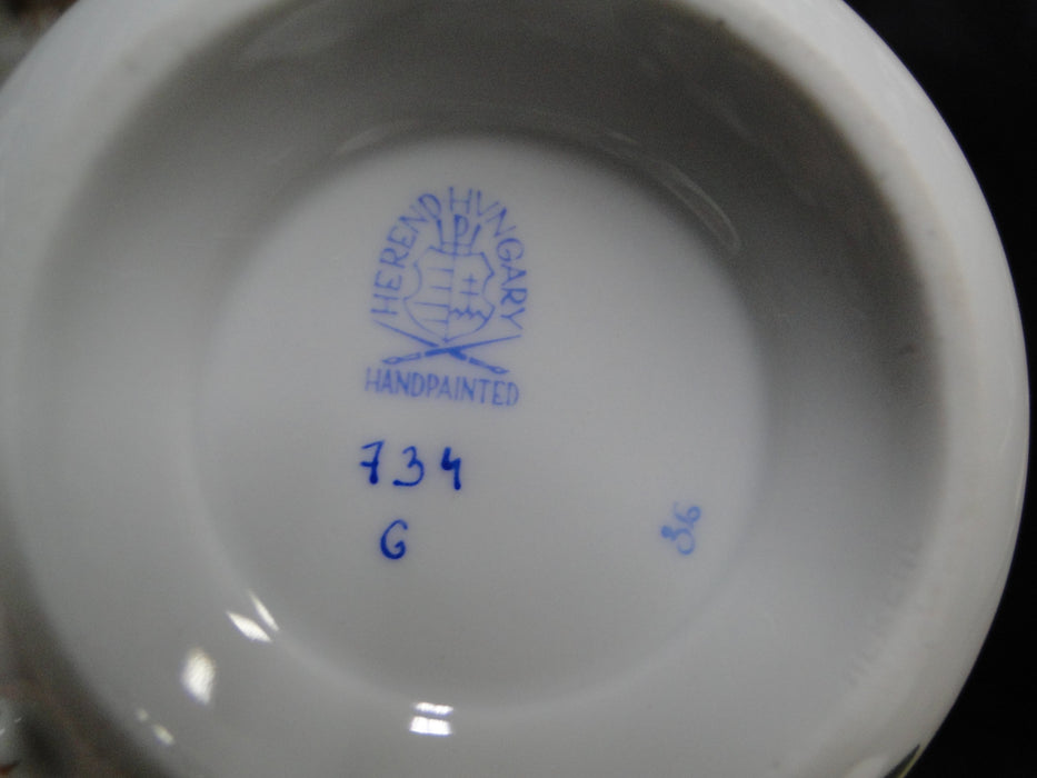 Herend Rothschild Bird: Cup & Saucer Set, 734 & 734, RO, Motif C