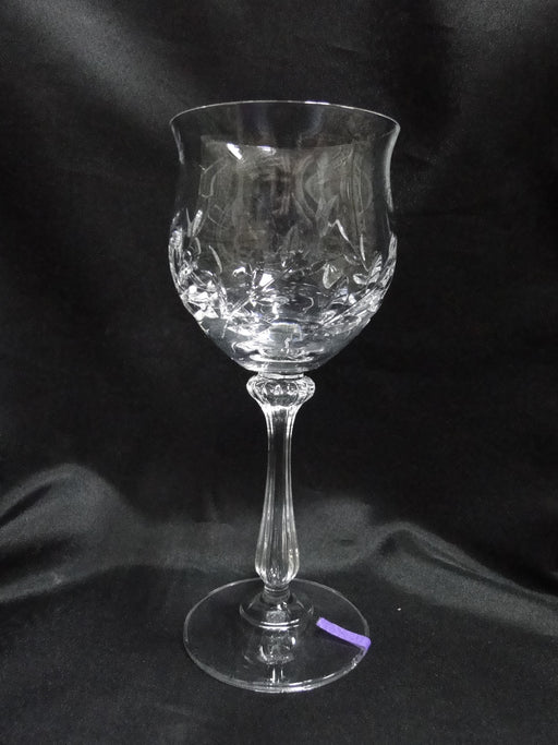 Mikasa Versailles, Cut Leaves: Water or Wine Goblet, 8" Tall, As Is