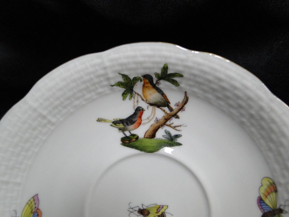 Herend Rothschild Bird: Cup & Saucer Set, 734 & 734, RO, Motif D