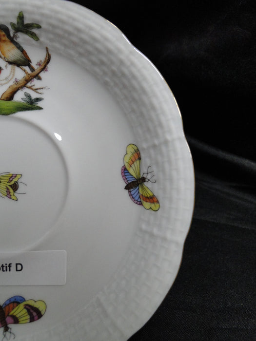 Herend Rothschild Bird: Cup & Saucer Set, 734 & 734, RO, Motif D