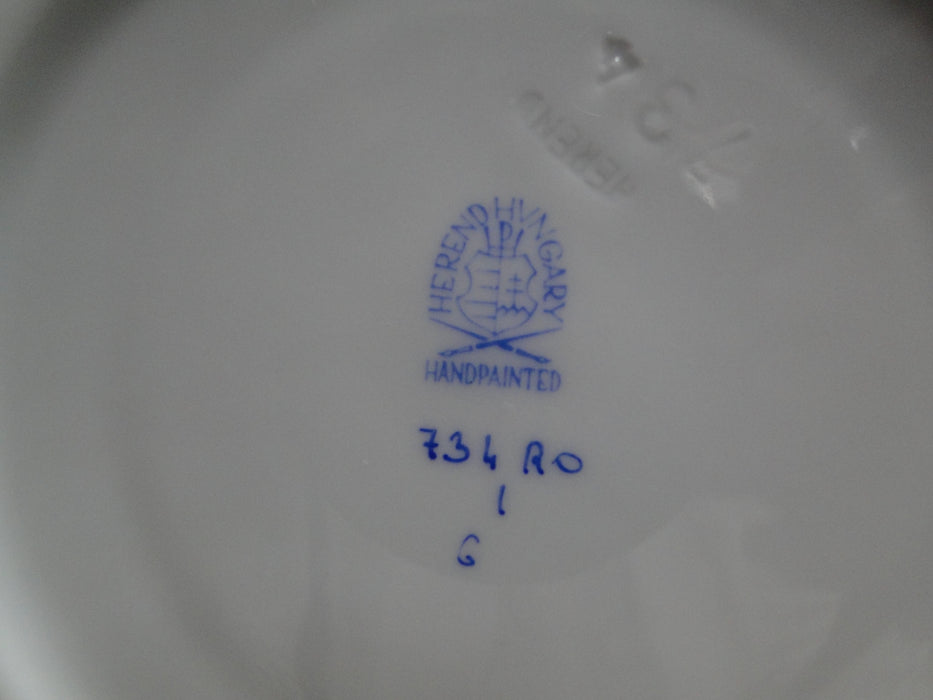 Herend Rothschild Bird: Cup & Saucer Set, 734 & 734, RO, Motif D