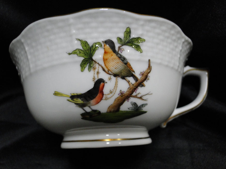 Herend Rothschild Bird: Cup & Saucer Set, 734 & 734, RO, Motif D