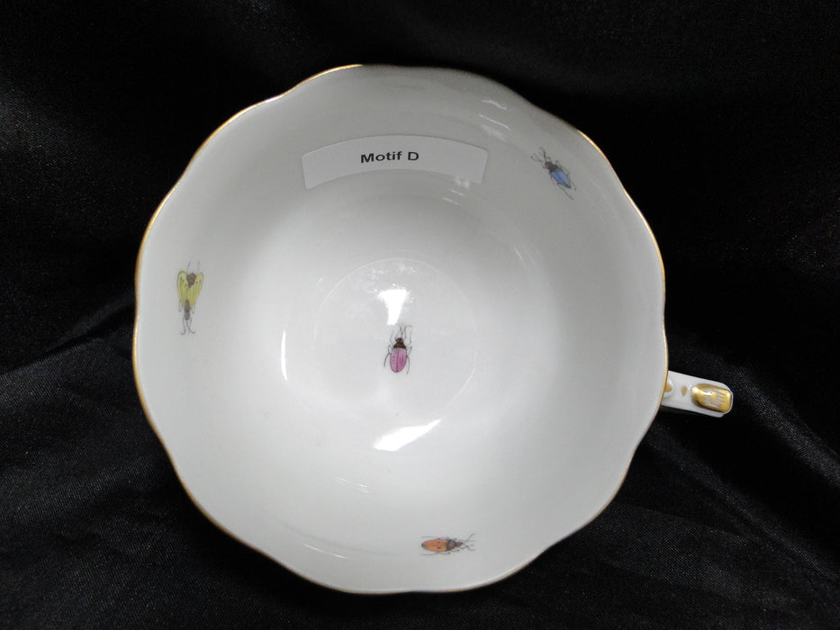 Herend Rothschild Bird: Cup & Saucer Set, 734 & 734, RO, Motif D