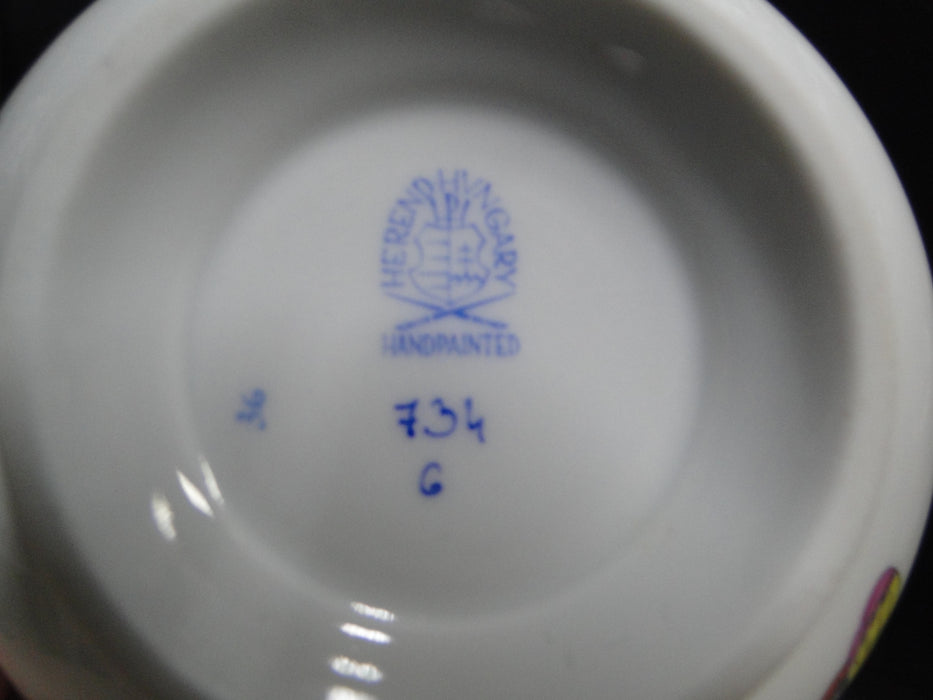 Herend Rothschild Bird: Cup & Saucer Set, 734 & 734, RO, Motif E