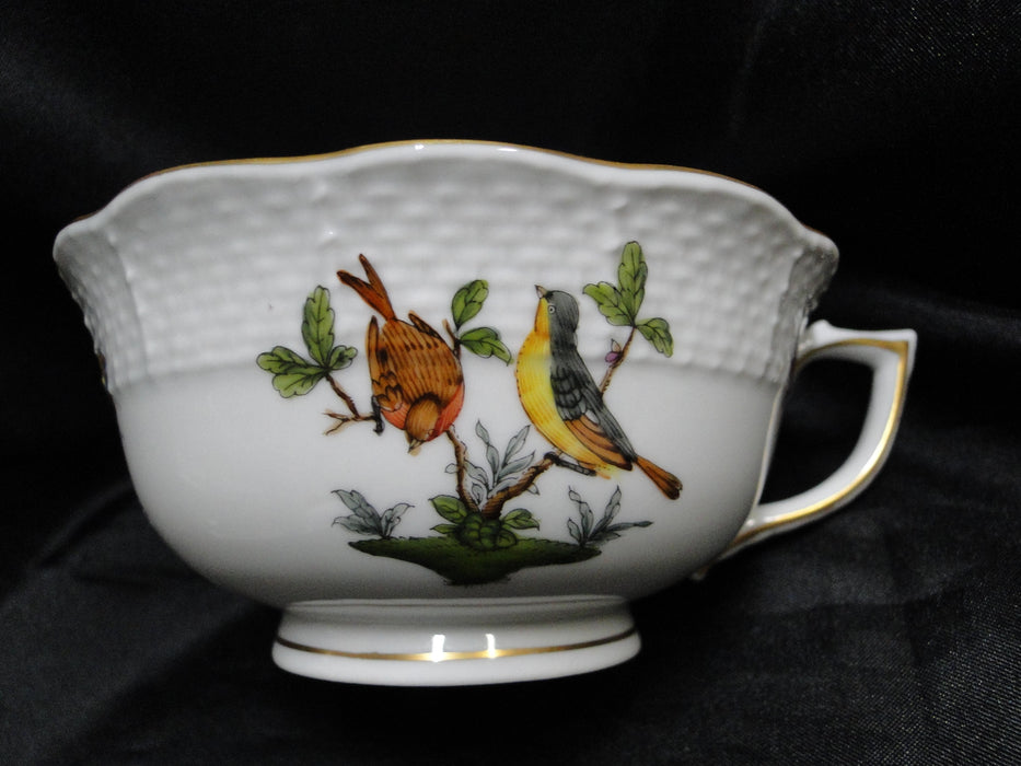 Herend Rothschild Bird: Cup & Saucer Set, 734 & 734, RO, Motif E