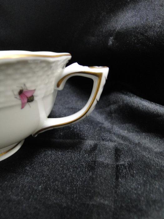 Herend Rothschild Bird: Cup & Saucer Set, 734 & 734, RO, Motif E