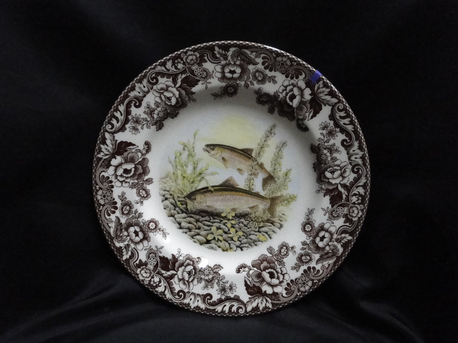 Spode Woodland North American Fish Rainbow Trout: Dinner Plate, 10 1/2", Flaw