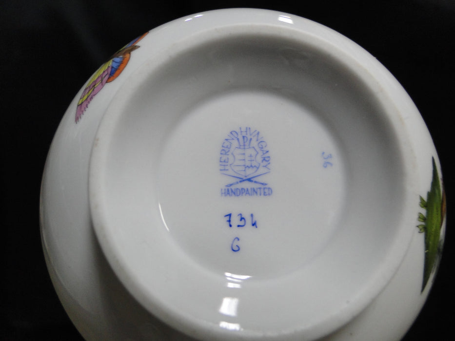 Herend Rothschild Bird: Cup & Saucer Set, 734 & 734, RO, Motif F