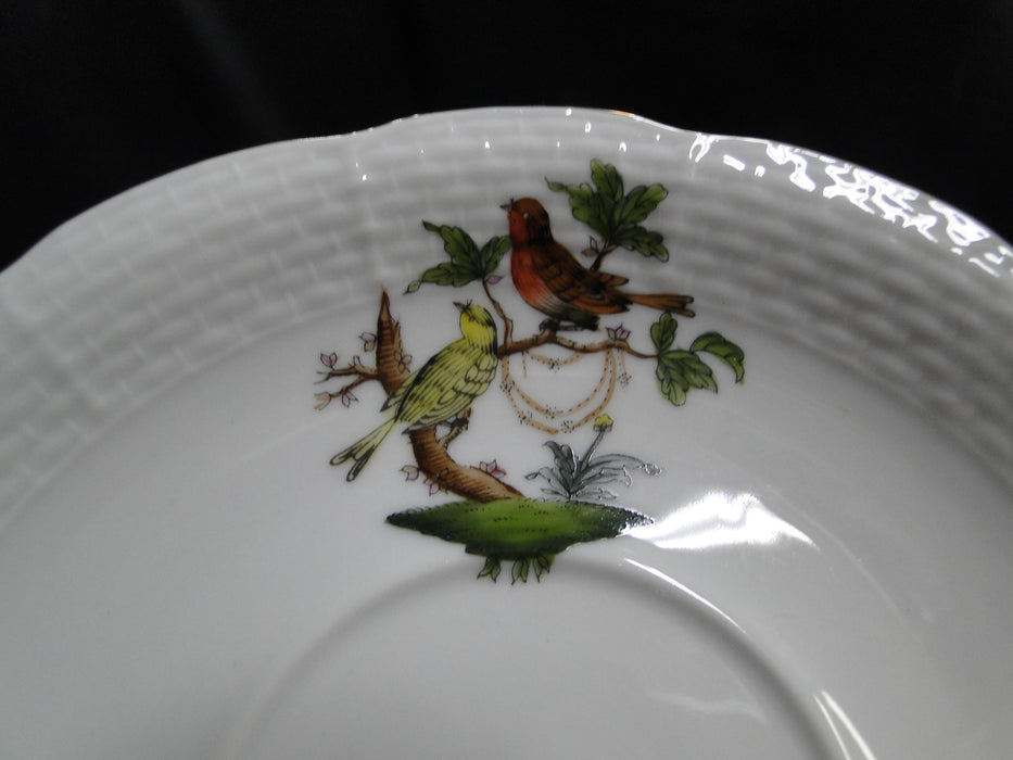 Herend Rothschild Bird: Cup & Saucer Set, 734 & 734, RO, Motif F