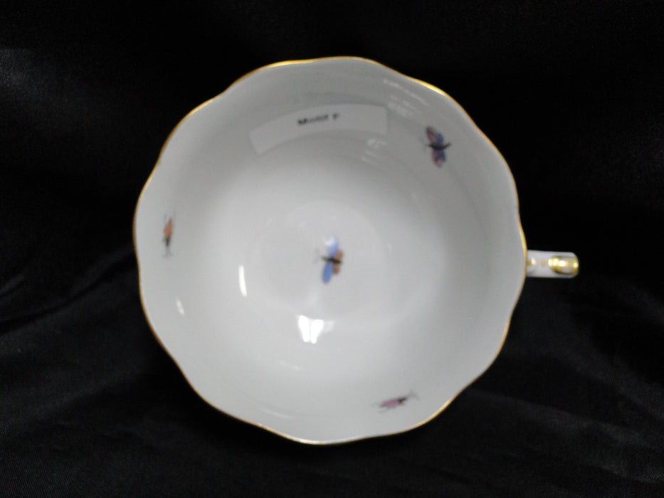 Herend Rothschild Bird: Cup & Saucer Set, 734 & 734, RO, Motif F