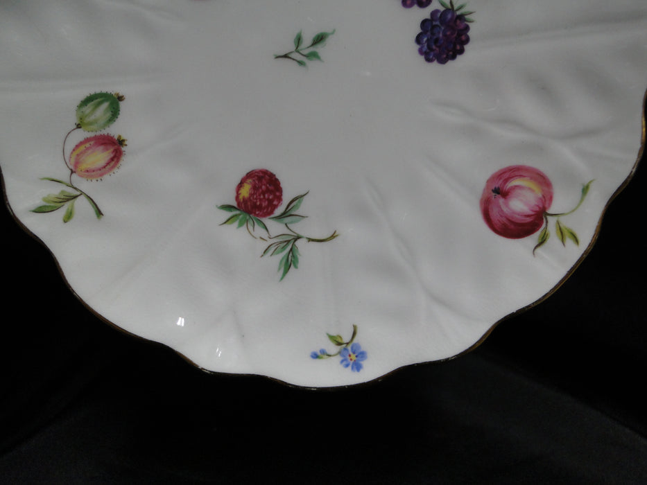 Aynsley Florida, White w/ Fruit, Gold Trim: Bread Plate, 6 3/8", As Is