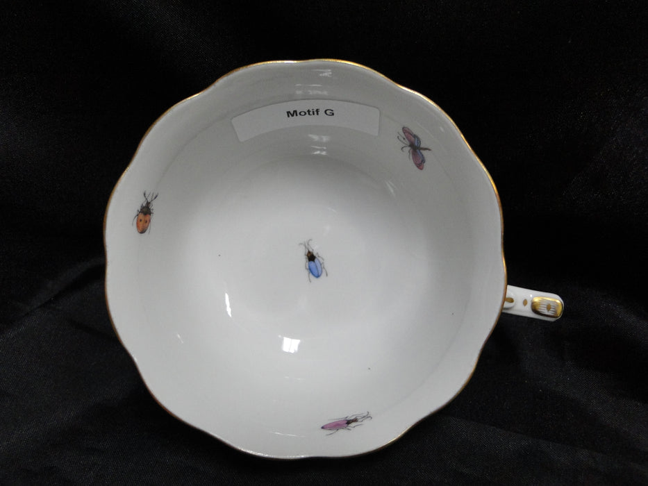 Herend Rothschild Bird: Cup & Saucer Set, 734 & 734, RO, Motif G