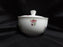 Arzberg, White w/ Multi Flowers, Gold Trim: Sugar Bowl & Lid, 2 3/4" Tall