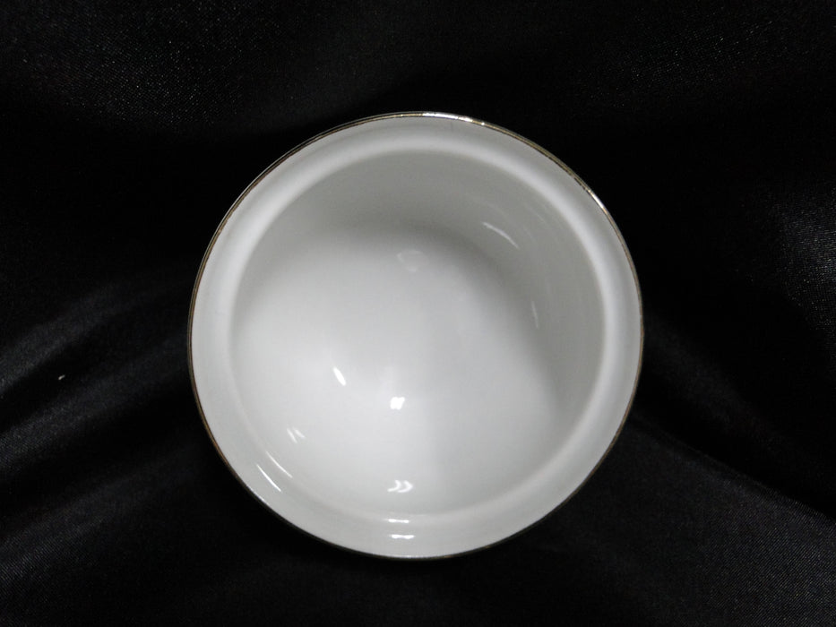 Arzberg, White w/ Multi Flowers, Gold Trim: Sugar Bowl & Lid, 2 3/4" Tall