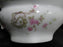 Austria AUS131, Pink Roses, Green Scrolls & Leaves, Gold: Gravy & Underplate