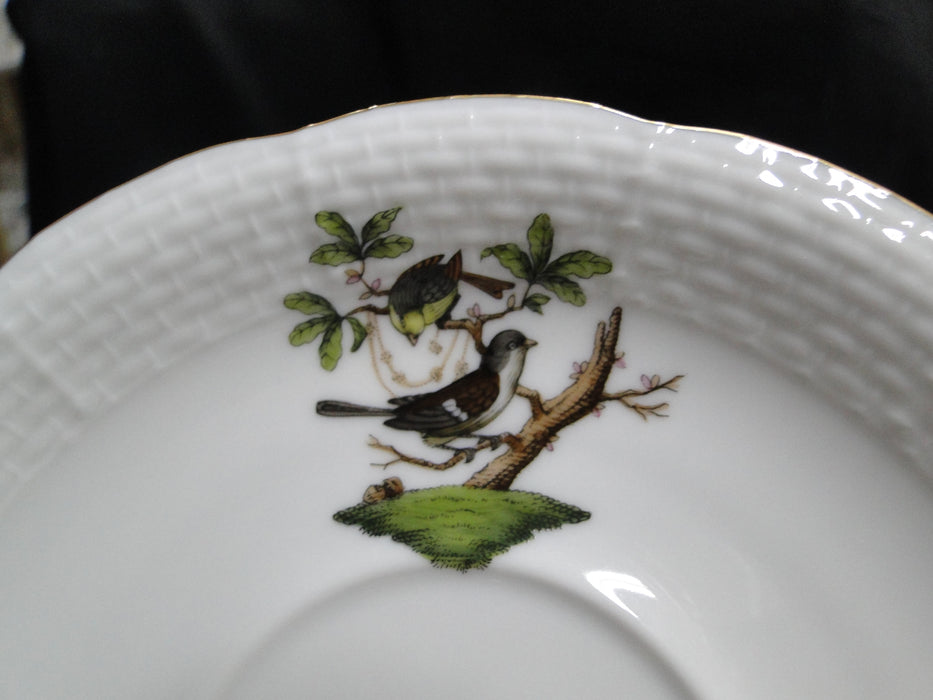 Herend Rothschild Bird: Cup & Saucer Set, 734 & 734, RO, Motif H
