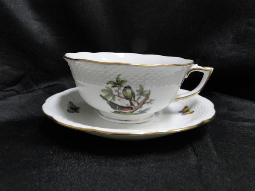Herend Rothschild Bird: Cup & Saucer Set, 734 & 734, RO, Motif I