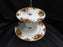Royal Albert Old Country Roses, England: 2-Tier Serving Tray, 8" Diameter