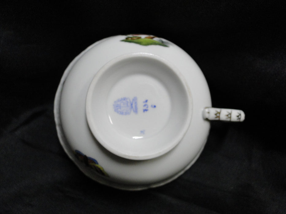 Herend Rothschild Bird: Cup & Saucer Set, 734 & 734, RO, Motif J