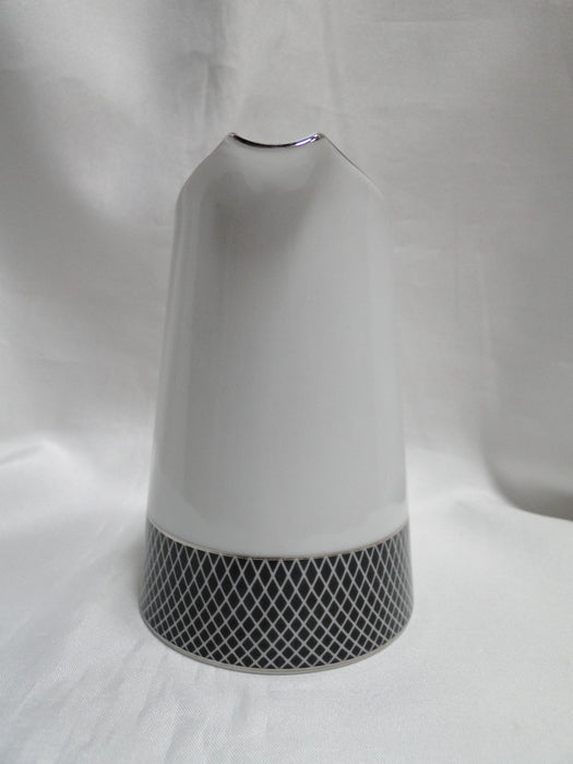 Block Midnight, Portugal, Black/White w/ Platinum: Creamer, 4 5/8" Tall