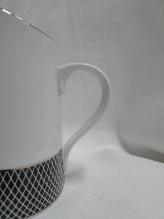Block Midnight, Portugal, Black/White w/ Platinum: Creamer, 4 5/8" Tall