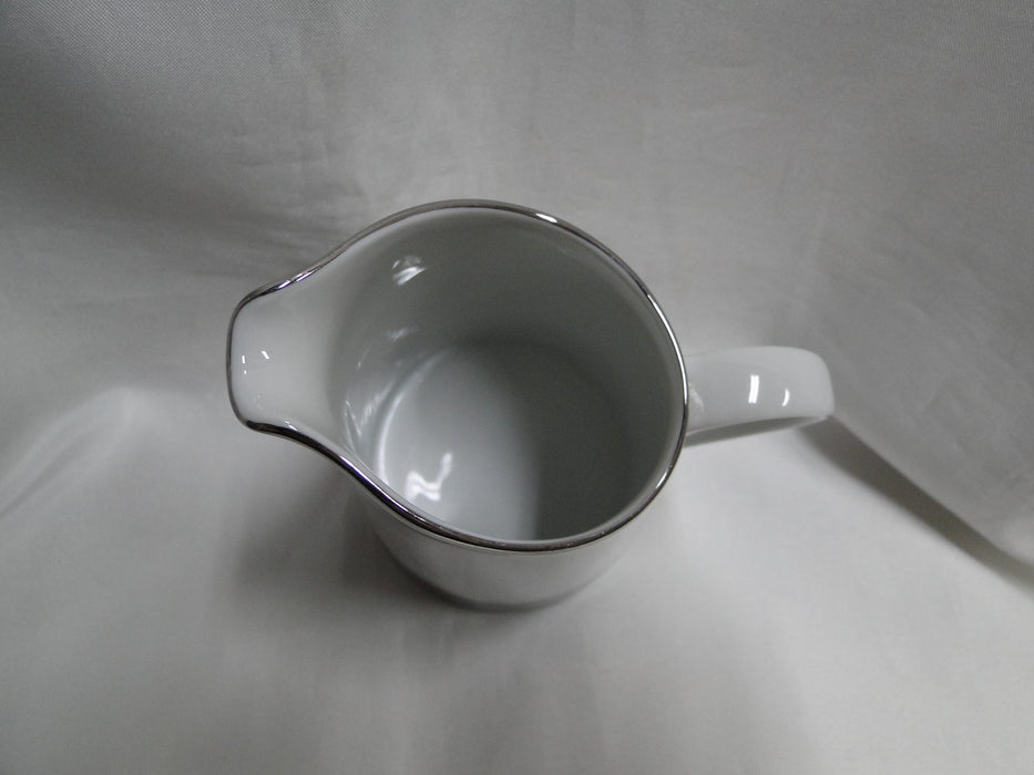 Block Midnight, Portugal, Black/White w/ Platinum: Creamer, 4 5/8" Tall