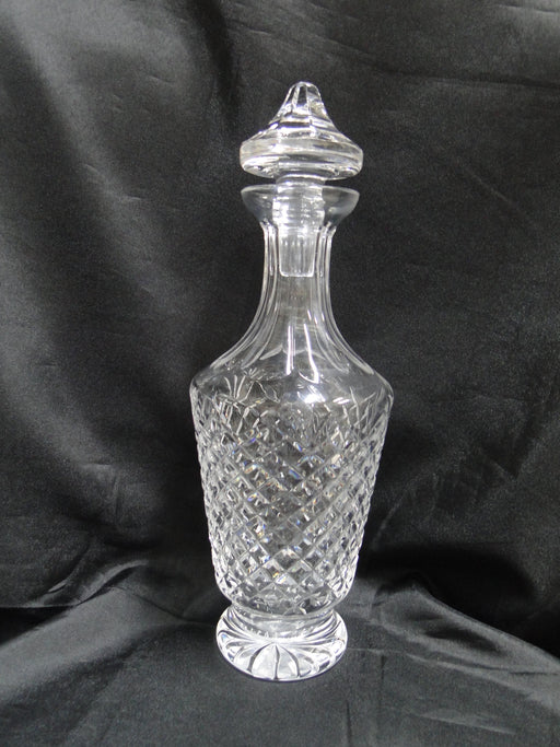 Waterford Crystal Templemore, Cut Cross Hatch: Decanter & Stopper, 12 1/2" Tall
