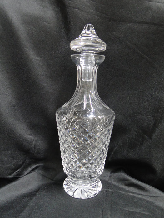 Waterford Crystal Templemore, Cut Cross Hatch: Decanter & Stopper, 12 1/2" Tall