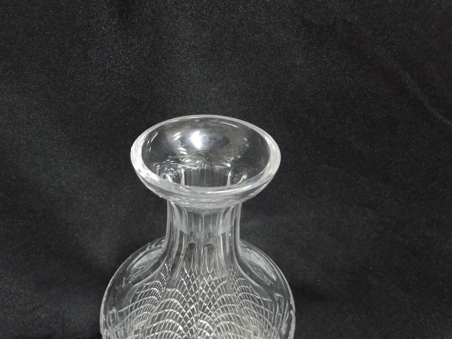 Waterford Crystal Templemore, Cut Cross Hatch: Decanter & Stopper, 12 1/2" Tall