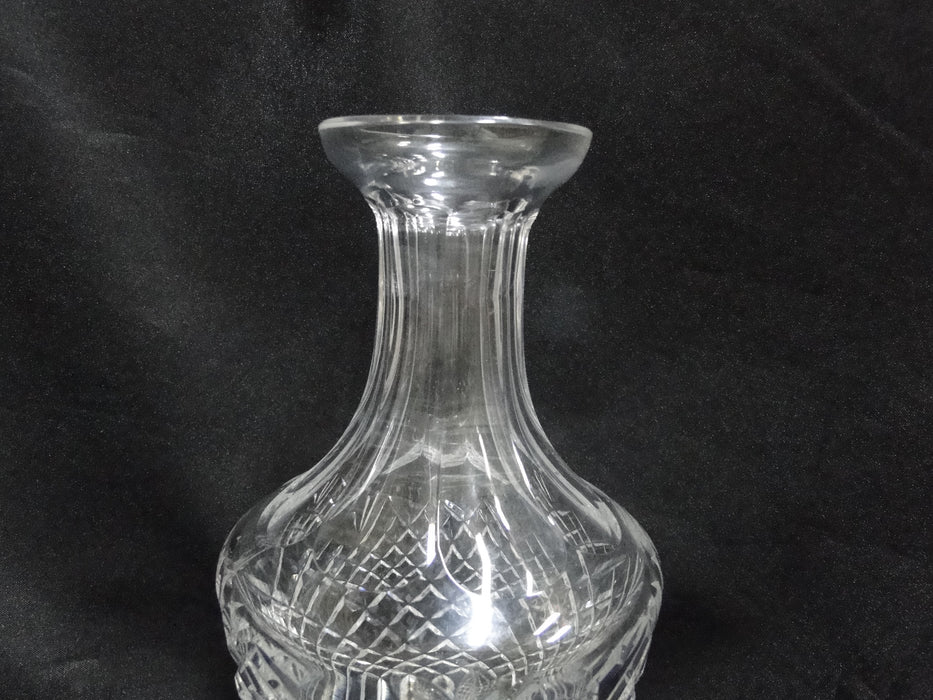 Waterford Crystal Templemore, Cut Cross Hatch: Decanter & Stopper, 12 1/2" Tall