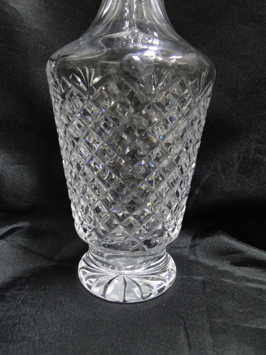 Waterford Crystal Templemore, Cut Cross Hatch: Decanter & Stopper, 12 1/2" Tall