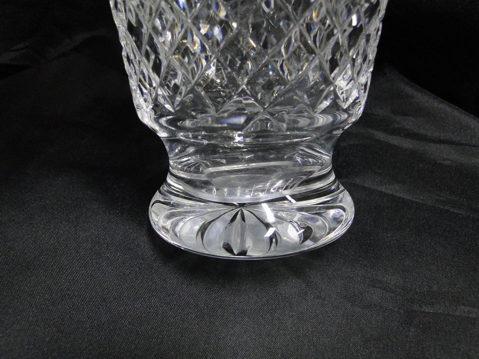 Waterford Crystal Templemore, Cut Cross Hatch: Decanter & Stopper, 12 1/2" Tall