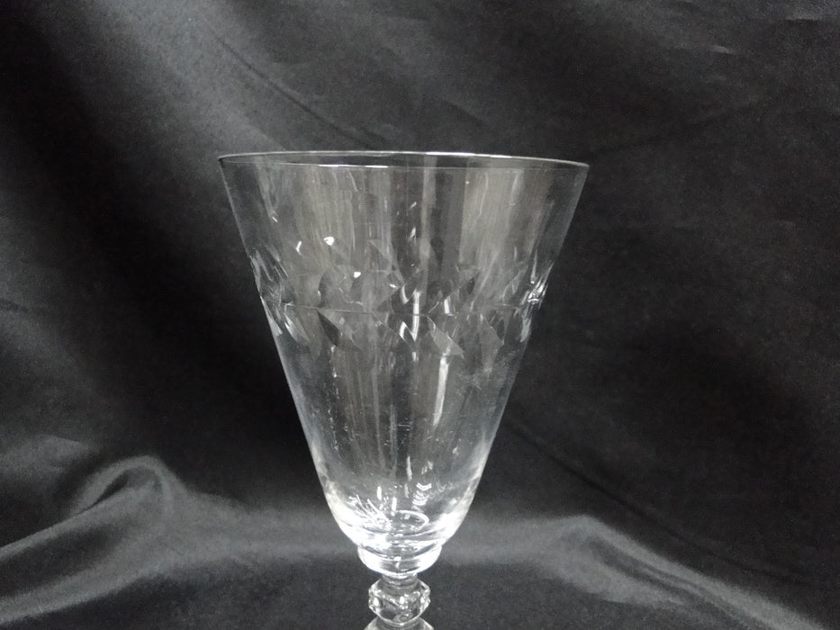 Cambridge Laurel Wreath 3139: Water or Wine Goblet (s), 6 3/4" Tall