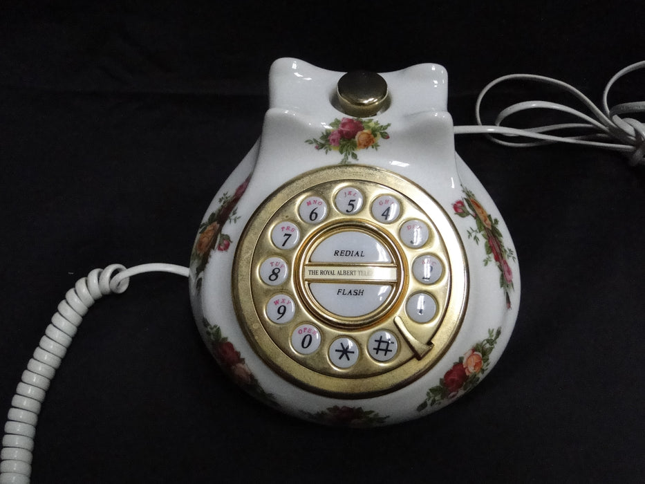 Royal Albert Old Country Roses: Pushbutton Telephone Base, Handset Not Working