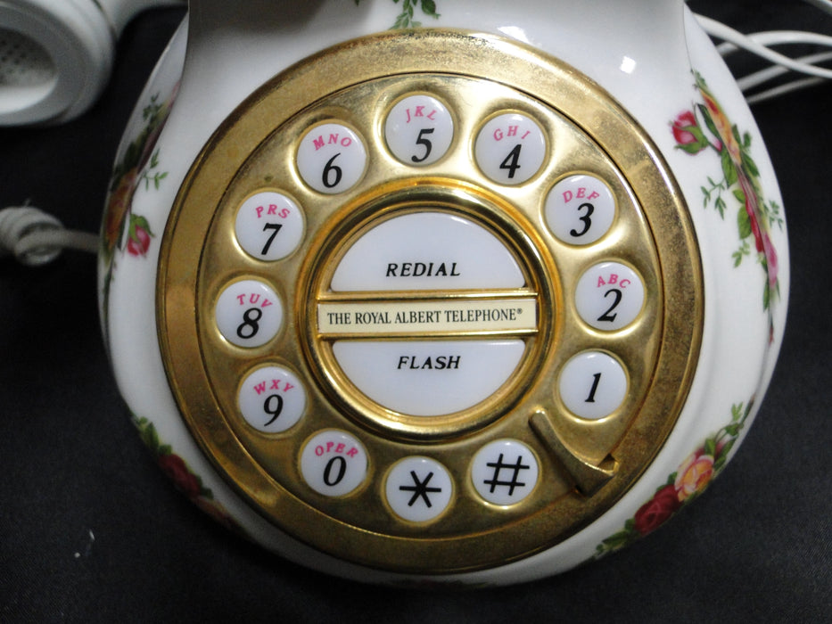 Royal Albert Old Country Roses: Pushbutton Telephone Base, Handset Not Working