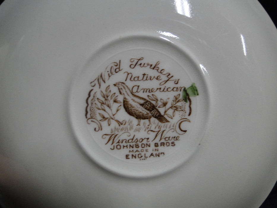Johnson Brothers Wild Turkeys Native American: Cup & Saucer Set, Stains