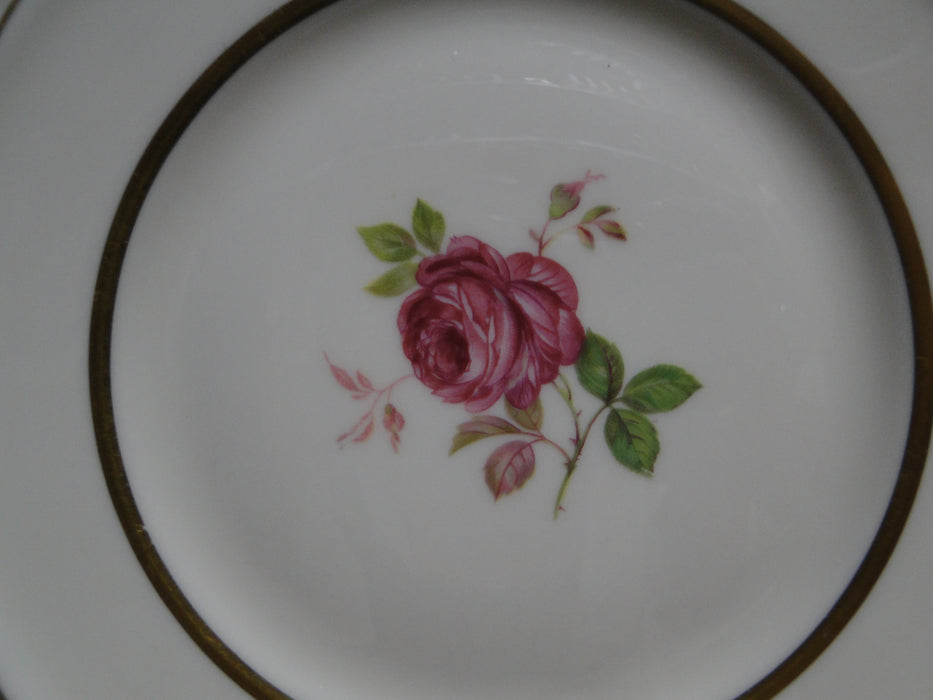 Castleton Dolly Madison, Rose w/ Gold Trim: Bread Plate (s), 6 1/2"