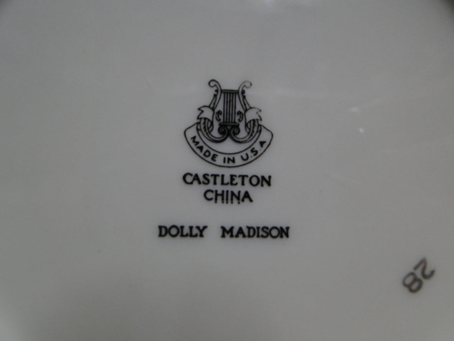 Castleton Dolly Madison, Rose w/ Gold Trim: Bread Plate (s), 6 1/2"