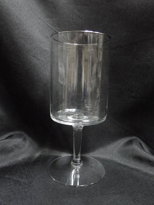 Clear Crystal, Straight Sides, Platinum Trim: Water Goblet (s), 7" Tall, CR#047