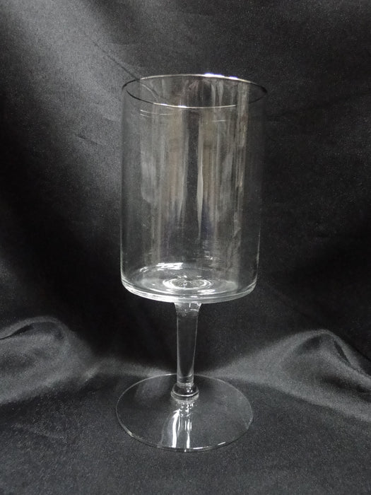 Clear Crystal, Straight Sides, Platinum Trim: Water Goblet (s), 7" Tall, CR#047