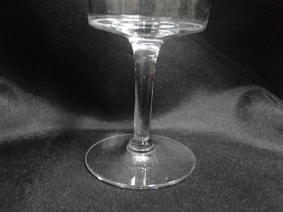 Clear Crystal, Straight Sides, Platinum Trim: Wine Goblet (s), 6" Tall, CR#047