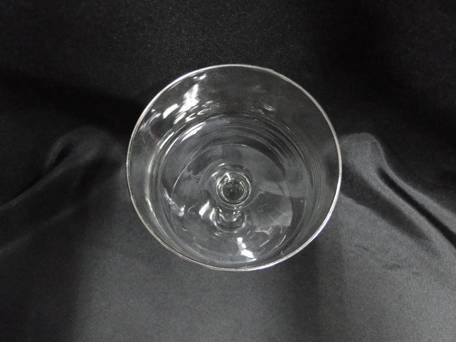 Clear Crystal, Straight Sides, Platinum Trim: Champagne / Sherbet, 5", CR#047