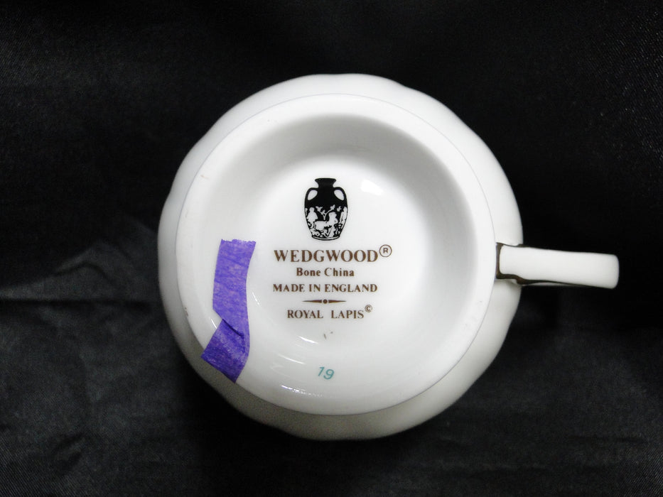 Wedgwood Royal Lapis, Blue Laurel & Flowers: 3 1/8" Cup (s) Only, As Is