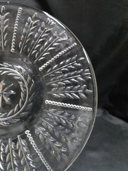 Federal Glass Wheat & Star Clear: Bread Plate, 6 3/8"