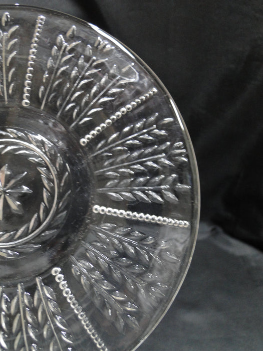 Federal Glass Wheat & Star Clear: Bread Plate, 6 3/8"