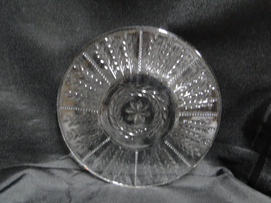 Federal Glass Wheat & Star Clear: Bread Plate, 6 3/8"