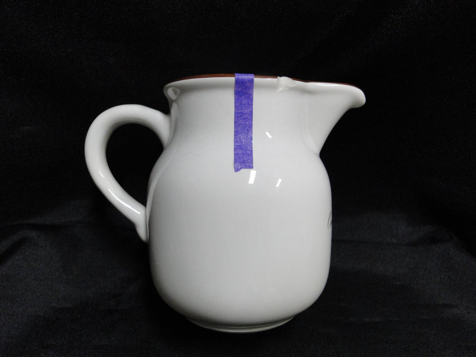 Villeroy & Boch Botanica, Flowers, Brown Trim: Creamer, 3 5/8", As Is