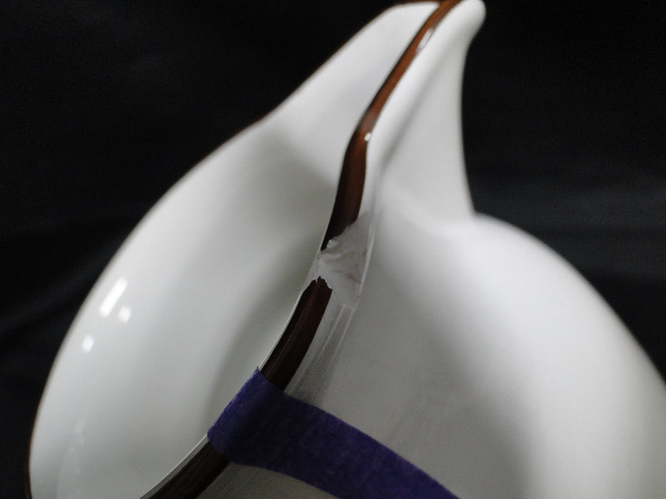 Villeroy & Boch Botanica, Flowers, Brown Trim: Creamer, 3 5/8", As Is