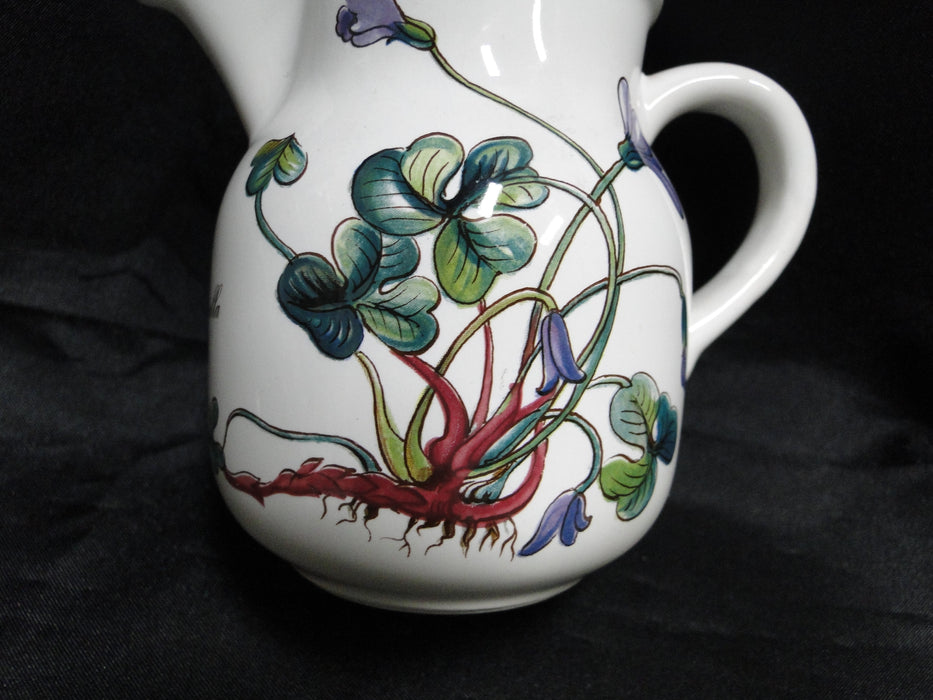Villeroy & Boch Botanica, Flowers, Brown Trim: Creamer, 3 5/8", As Is