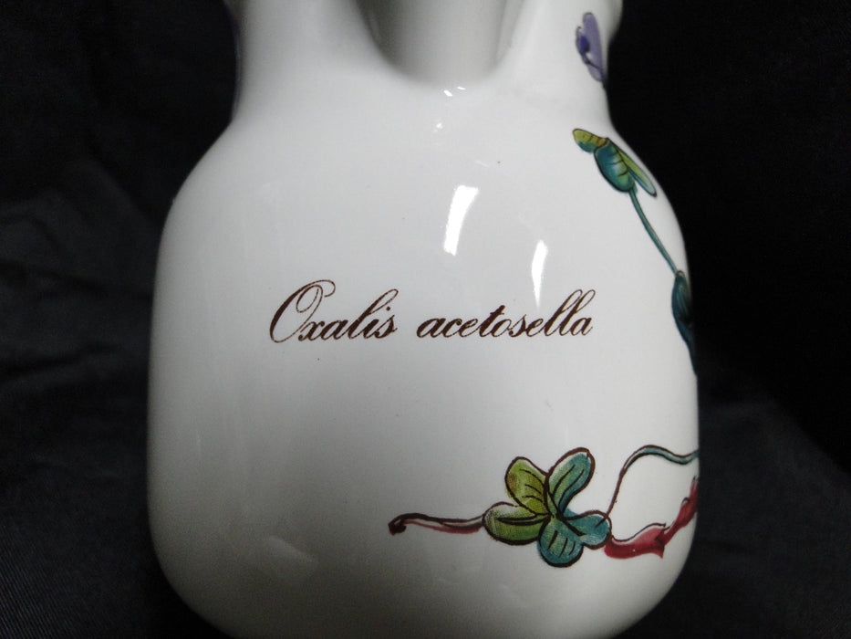 Villeroy & Boch Botanica, Flowers, Brown Trim: Creamer, 3 5/8", As Is